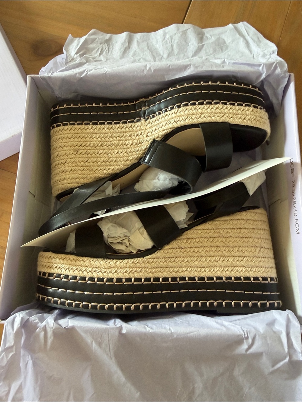 Madden Girl Black Raffia Espadrille Platform Sandals
